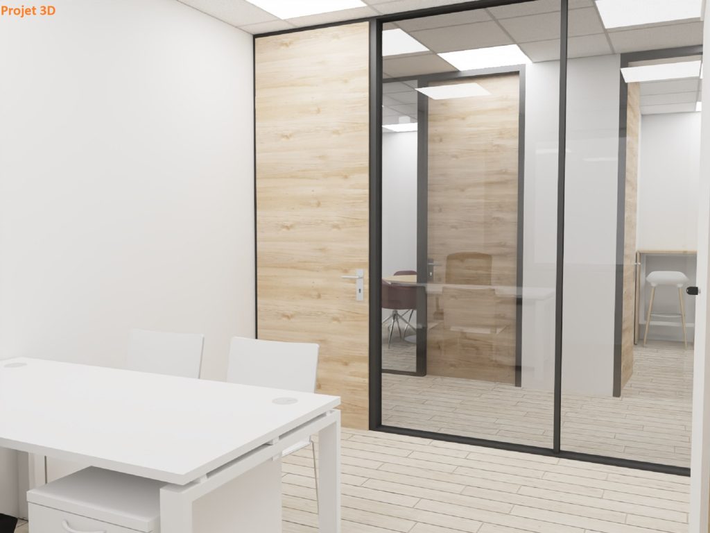 aménagement d'un plateau de bureaux