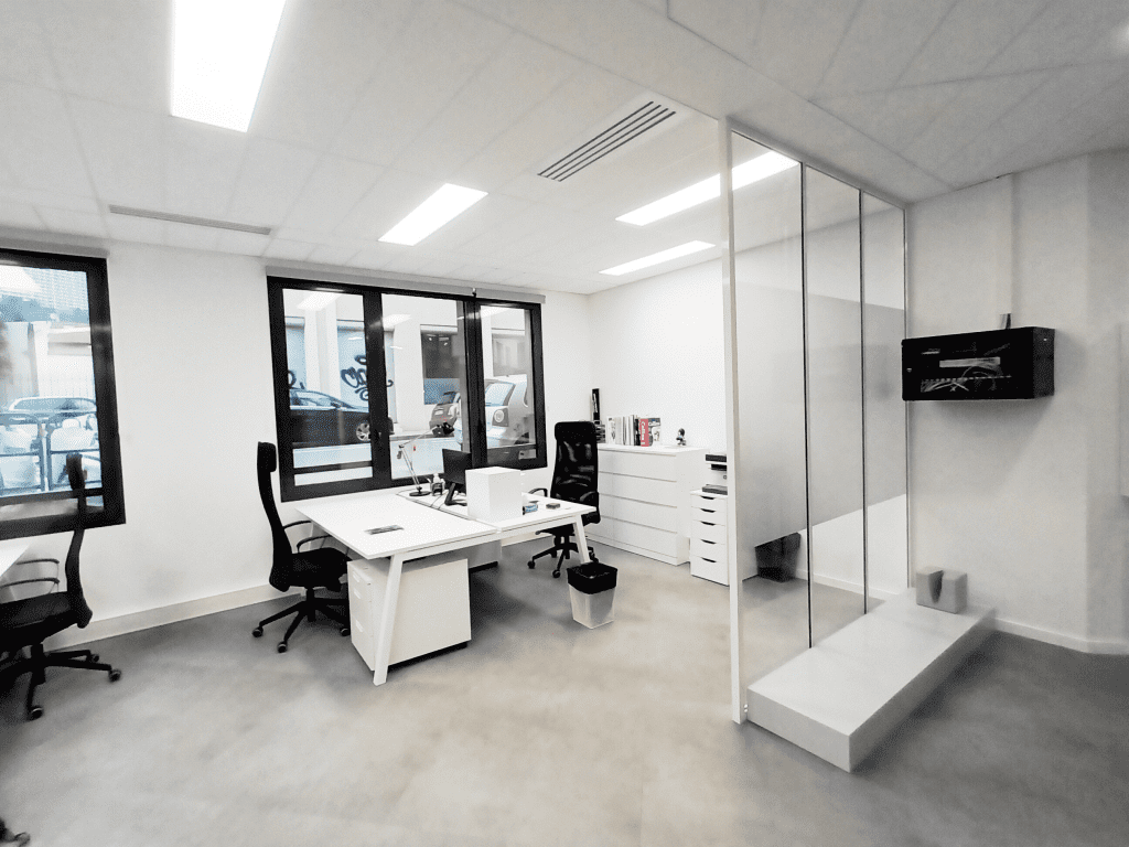 aménagement d'un plateau de bureaux